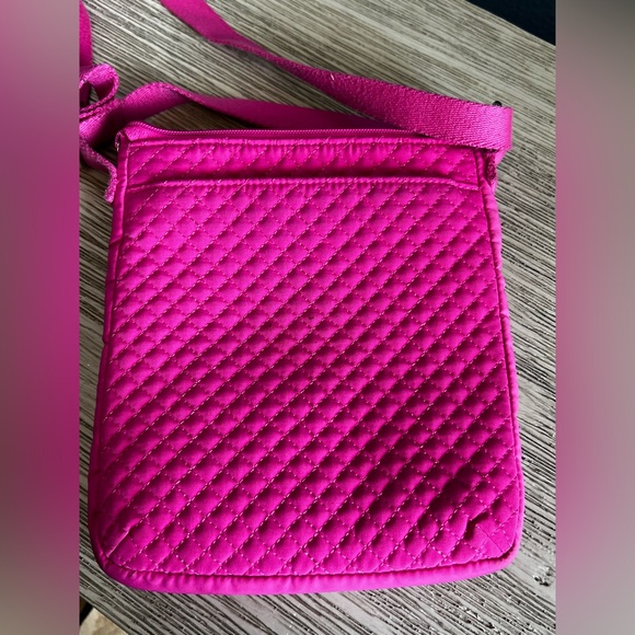 Vera Bradley Fuchsia Quilted Crossbody Bag - Picture 7 of 9